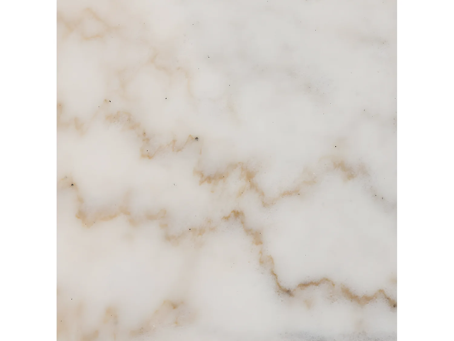 Tangara - Table d'appoint ronde en marbre ø52cm - Marbre blanc