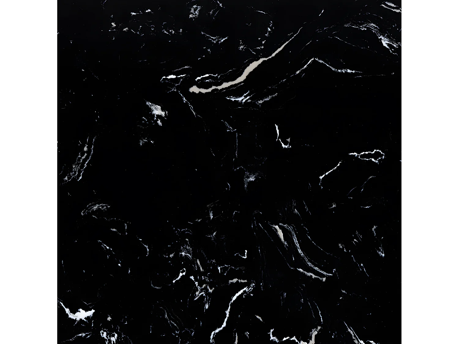 Tangara - Table d'appoint ronde en marbre ø52cm - Noir