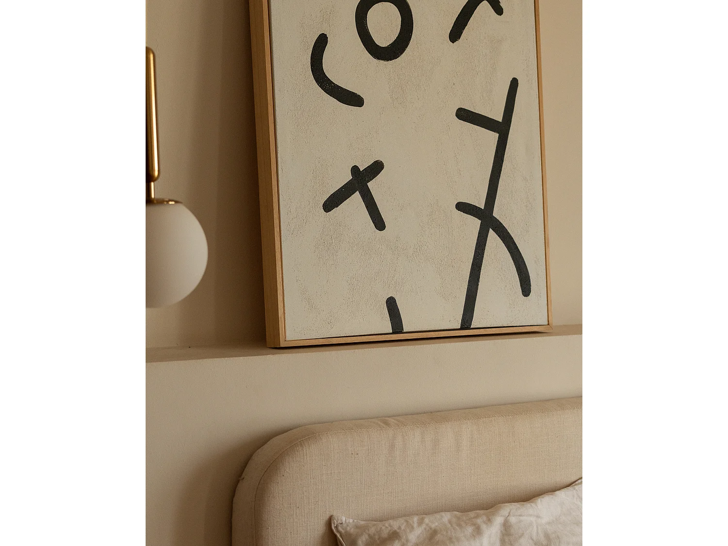 Quadro decorativo di cotone fatto a mano senza cornice 80x100cm - VIRGINIA - DECOWOOD