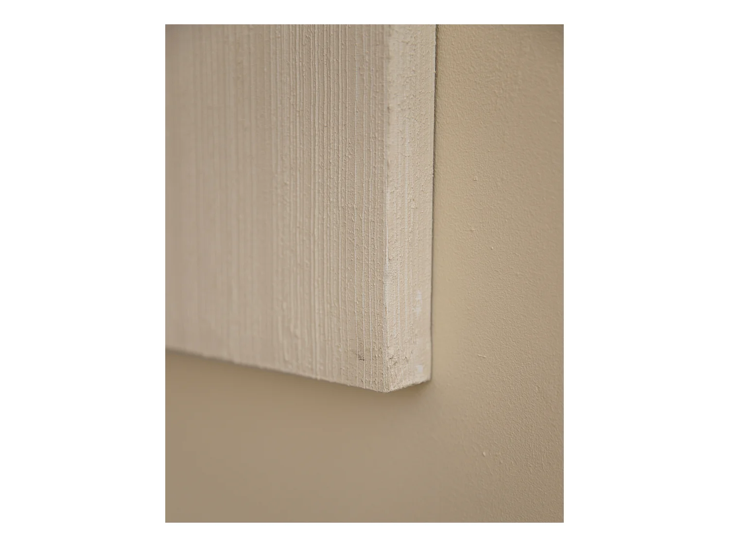 Quadro decorativo di cotone fatto a mano con cornice marrone scuro 100x150cm - PRISMA - DECOWOOD