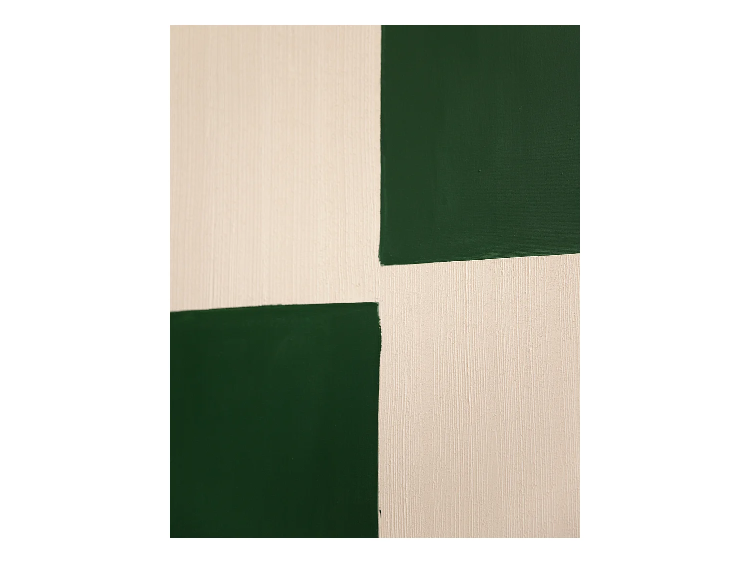 Quadro decorativo di cotone fatto a mano con cornice marrone scuro 100x150cm - PRISMA - DECOWOOD