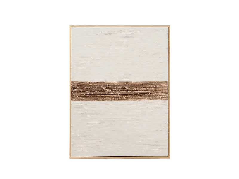 Quadro decorativo di cotone fatto a mano con cornice nera 100x150cm - BRISA - DECOWOOD