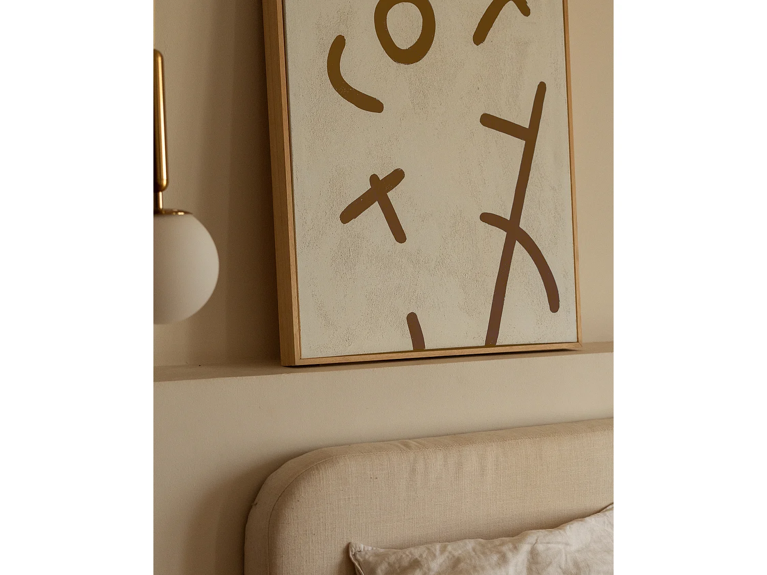 Cuadro decorativo sobre lienzo de algodón pintado artesanalmente con pintura al oleo sin marco de 100x150cm - VIRGINIA - DECOWOOD