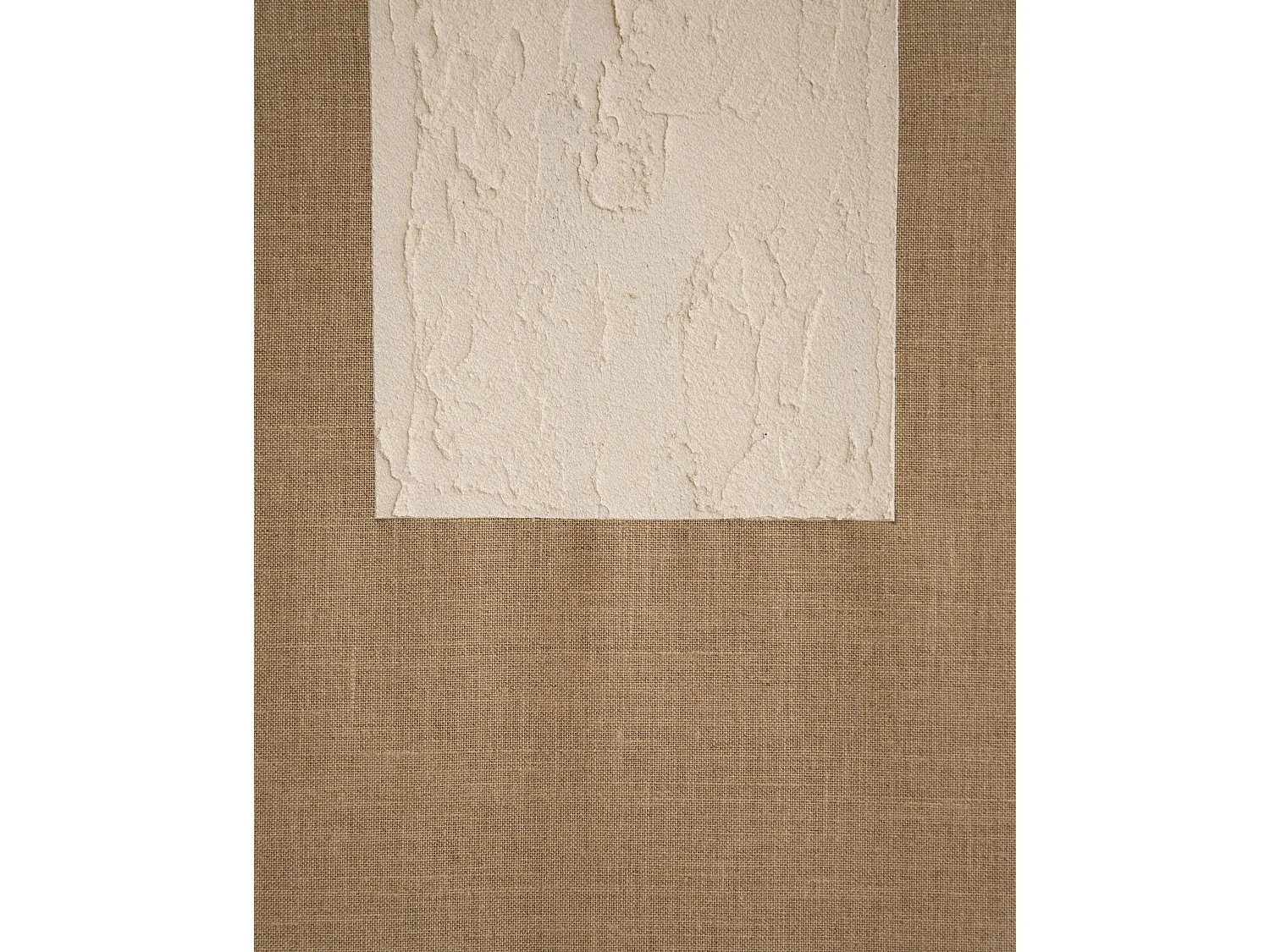Cuadro decorativo sobre lienzo de lino con marco de madera marrón claro pintado artesanalmente con pintura al oleo de 60x80cm - NIMBA - DECOWOOD