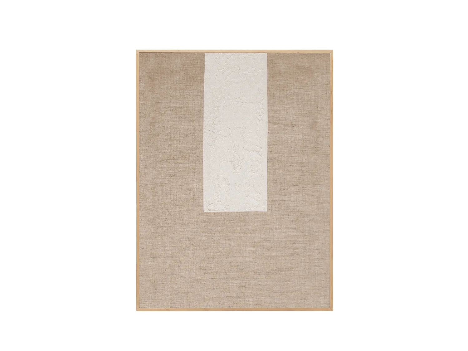 Cuadro decorativo sobre lienzo de lino con marco de madera marrón oscuro pintado artesanalmente con pintura al oleo de 80x100cm - NIMBA - DECOWOOD