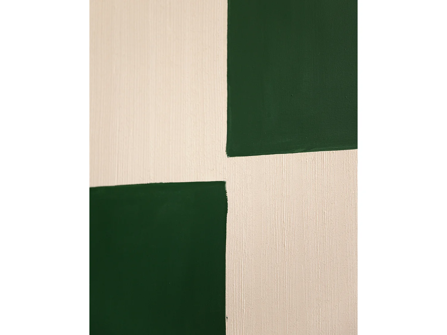 Quadro decorativo di cotone fatto a mano con cornice marrone scuro 60x80cm - PRISMA - DECOWOOD