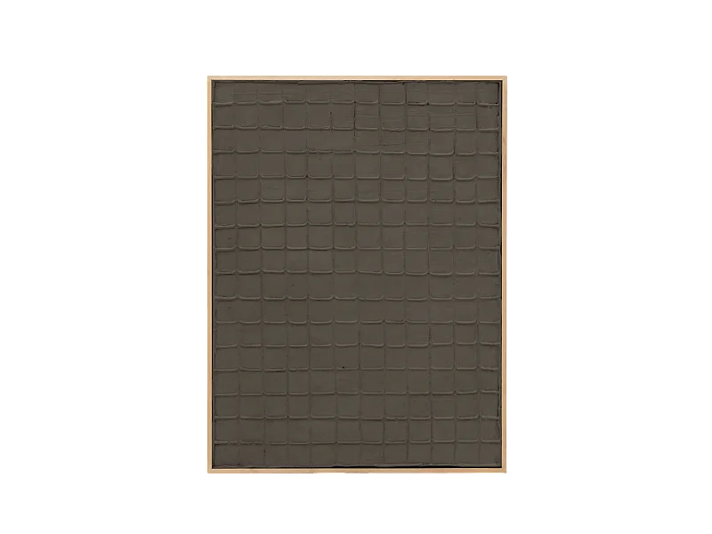 Cuadro decorativo sobre lienzo de algodón con marco de madera negro pintado artesanalmente con pintura al oleo de 60x80cm - JAN - DECOWOOD