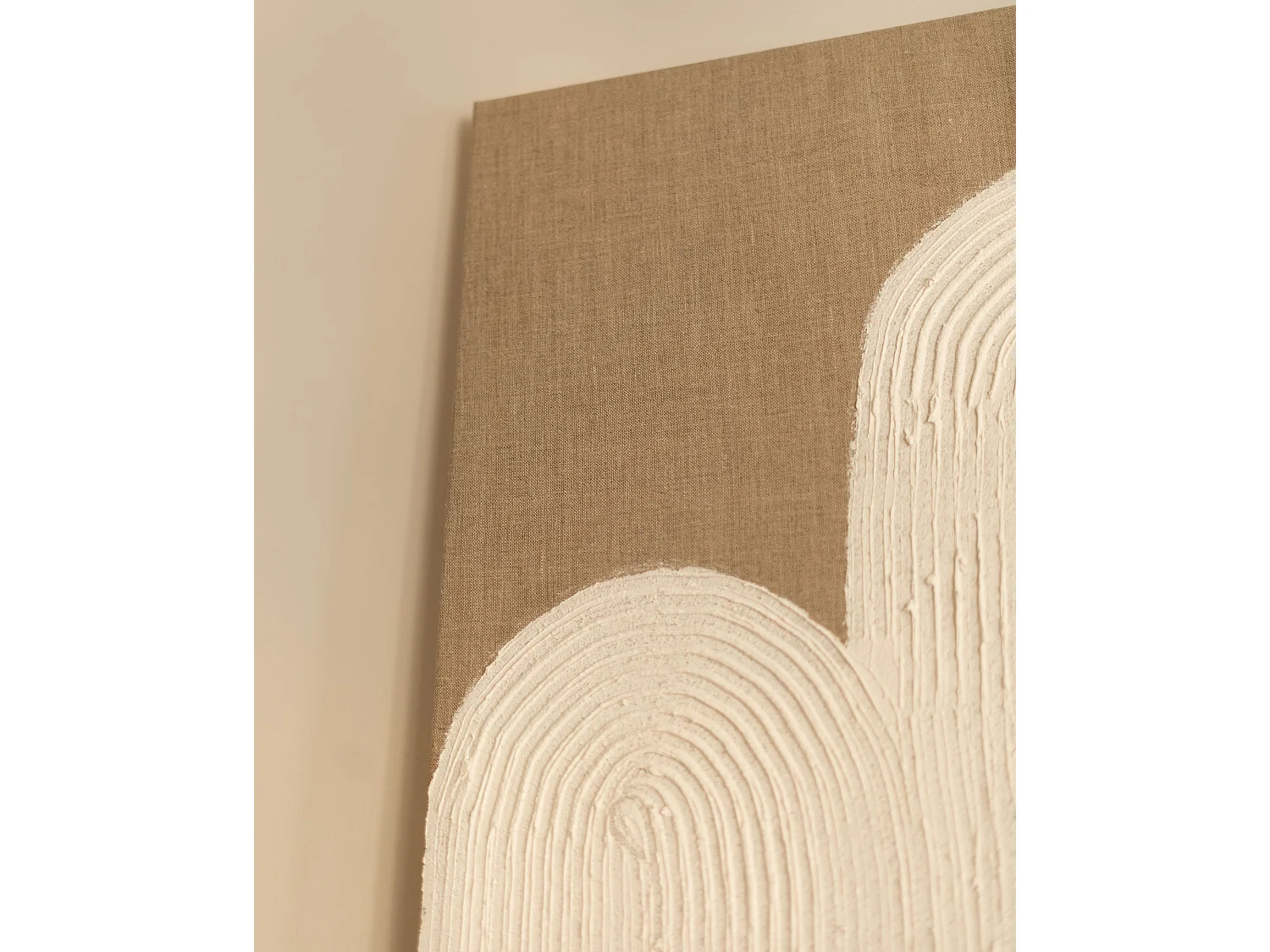 Cuadro decorativo sobre lienzo de lino pintado artesanalmente con pintura al oleo sin marco de 100x150cm - MARLENE - DECOWOOD