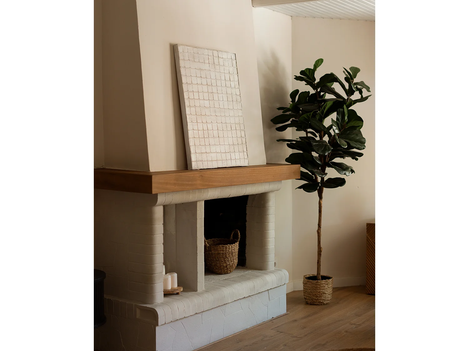 Peinture à l'huile décorative faite à la main sans cadre 60x80cm - JAN - DECOWOOD