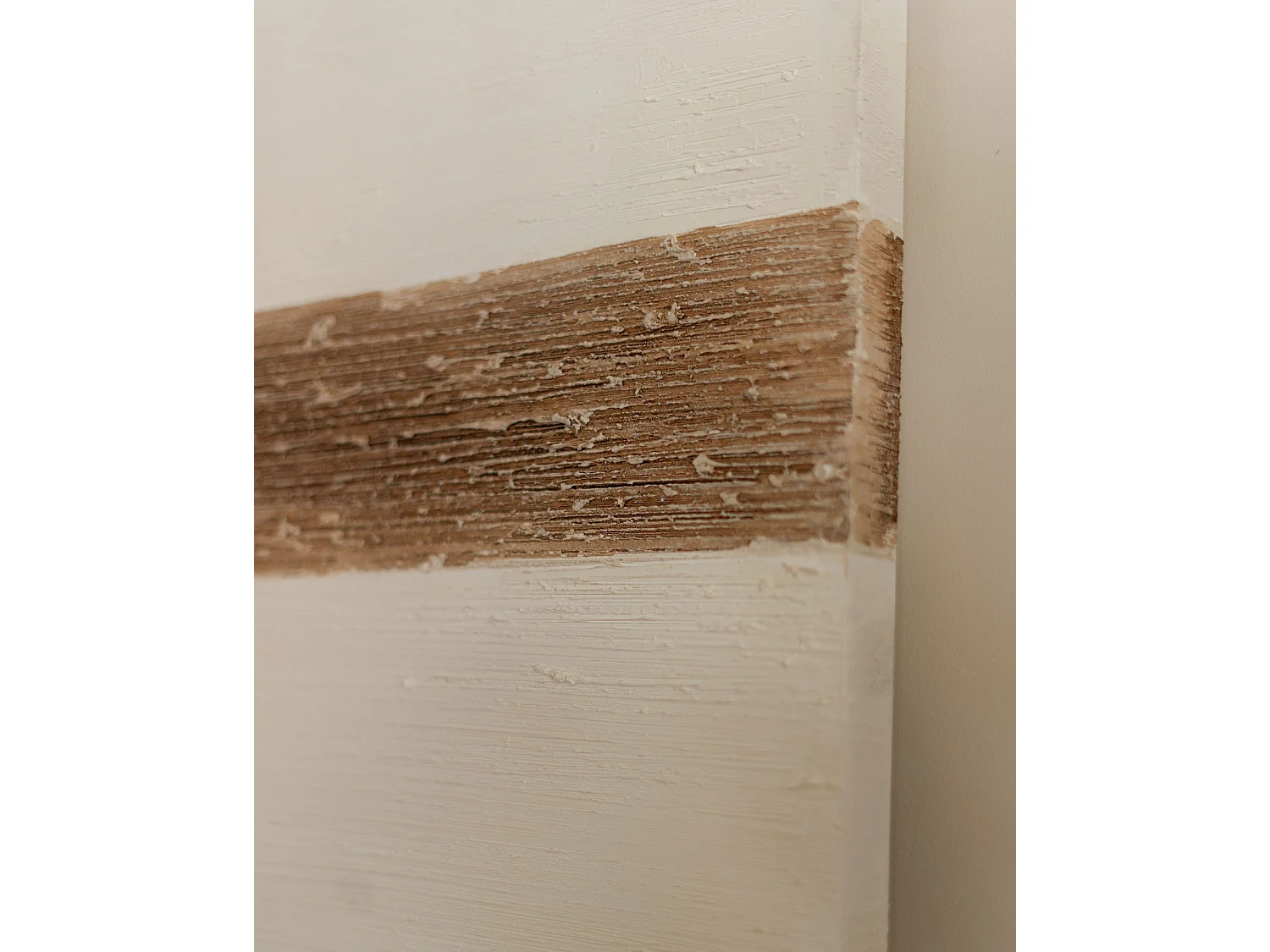 Peinture à l'huile décorative faite à la main cadre marron 80x100cm - BRISA - DECOWOOD