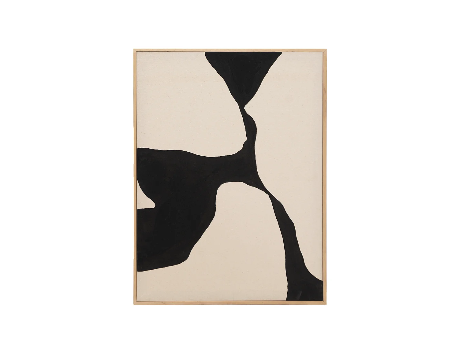 Quadro decorativo di cotone fatto a mano con cornice nera 60x80cm - MISIA - DECOWOOD