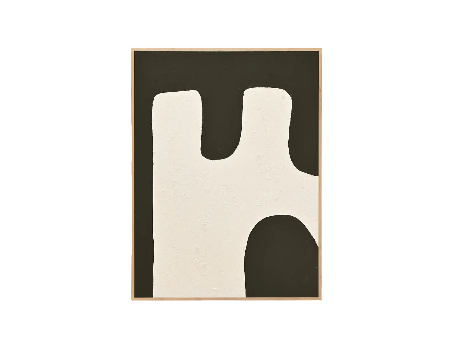 Peinture à l'huile décorative faite à la main cadre noir 100x150cm - KIKA - DECOWOOD