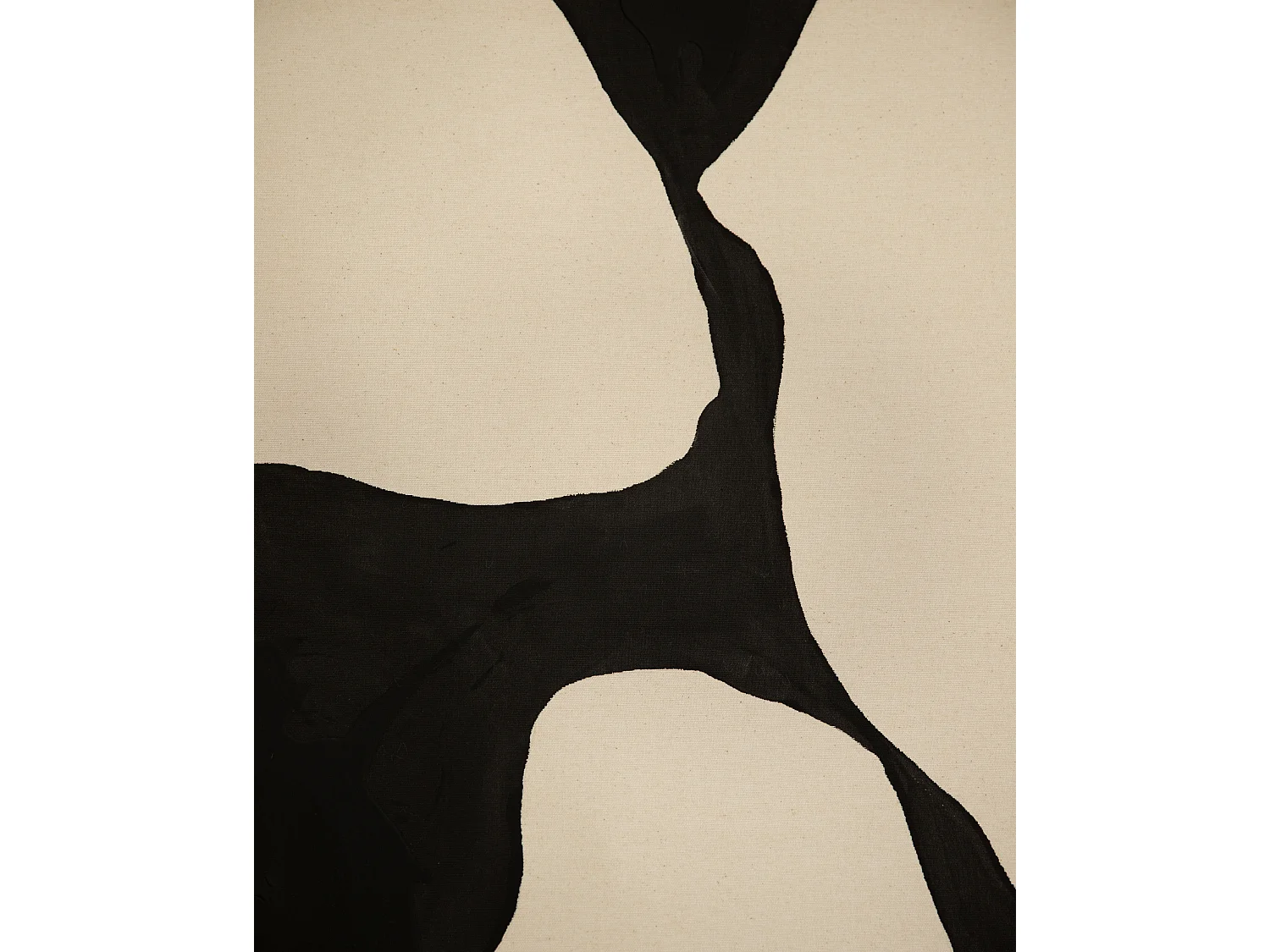 Quadro decorativo di cotone fatto a mano con cornice marrone chiaro 80x100cm - MISIA - DECOWOOD