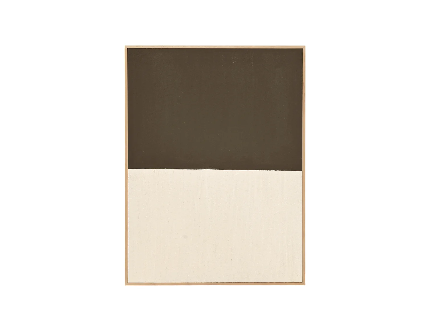 Peinture à l'huile décorative faite à la main cadre marron 80x100cm - MARINA - DECOWOOD