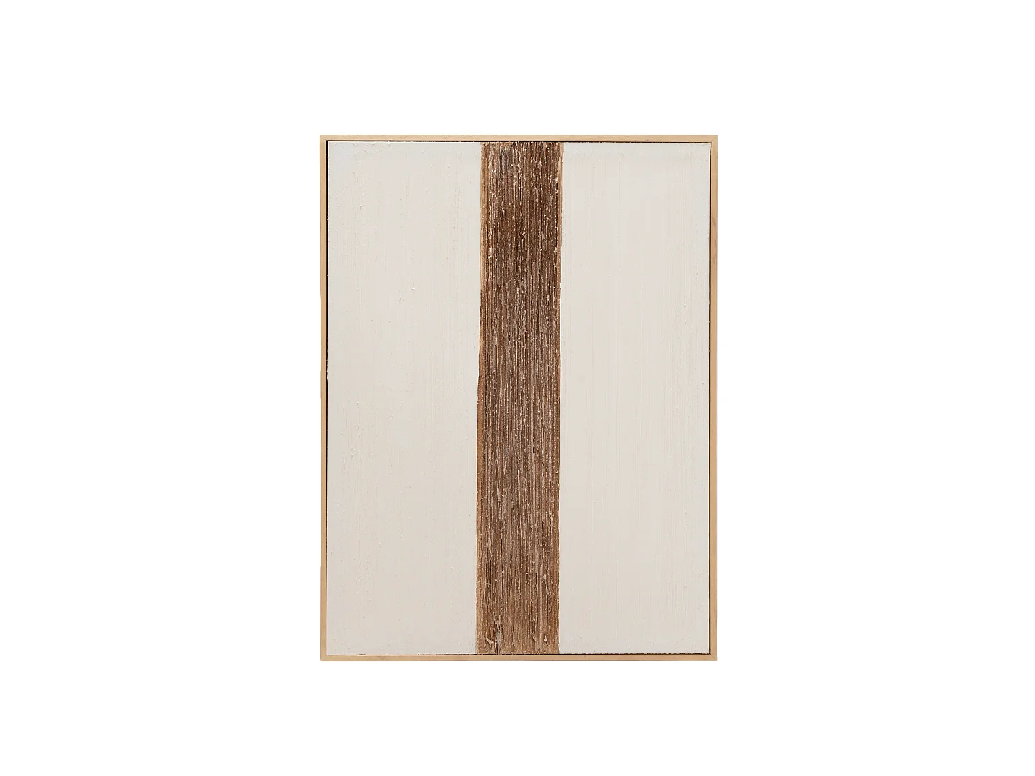 Cuadro decorativo sobre lienzo de algodón con marco de madera marrón claro pintado artesanalmente con pintura al oleo de 100x150cm - TESA - DECOWOOD