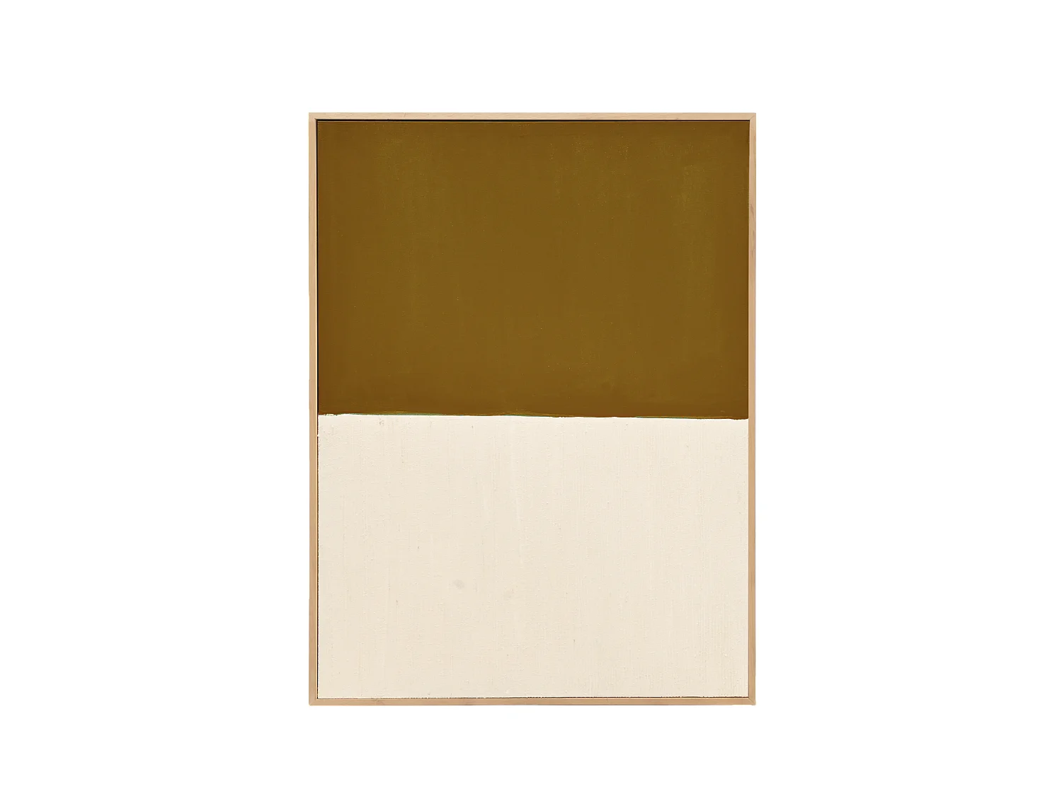 Peinture à l'huile décorative faite à la main cadre blanc 80x100cm - MARINA - DECOWOOD