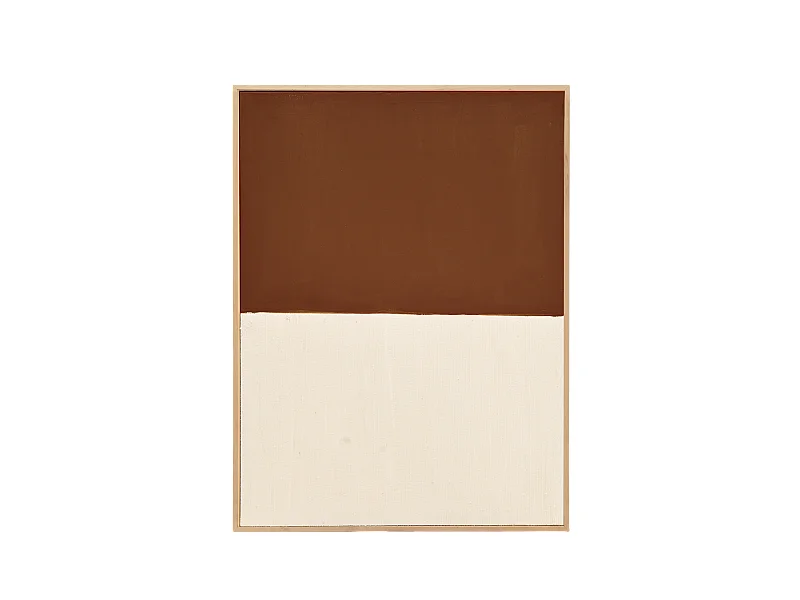 Quadro decorativo di cotone fatto a mano con cornice bianca 60x80cm - MARINA - DECOWOOD