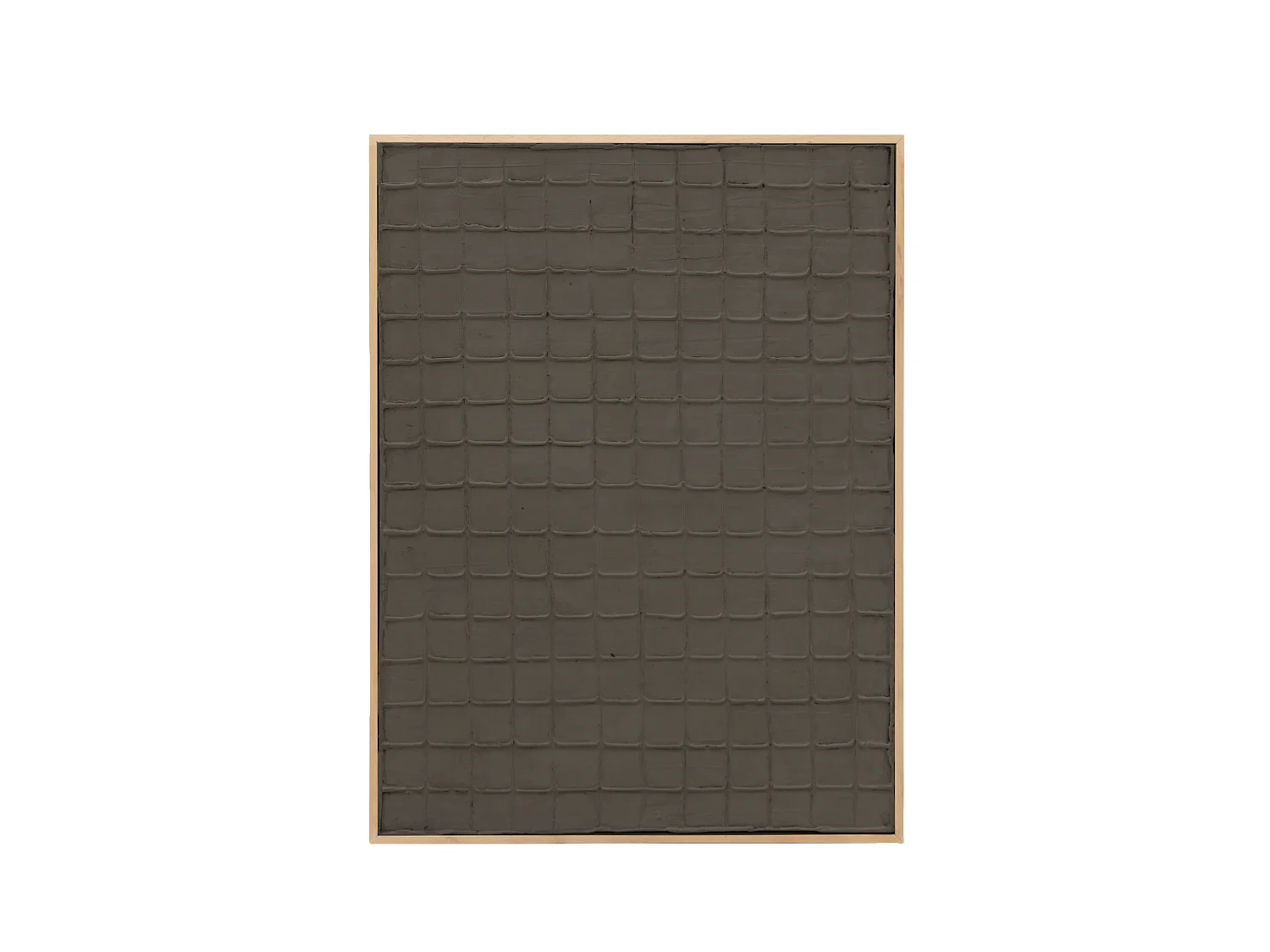 Quadro decorativo di cotone fatto a mano con cornice bianca 60x80cm - JAN - DECOWOOD