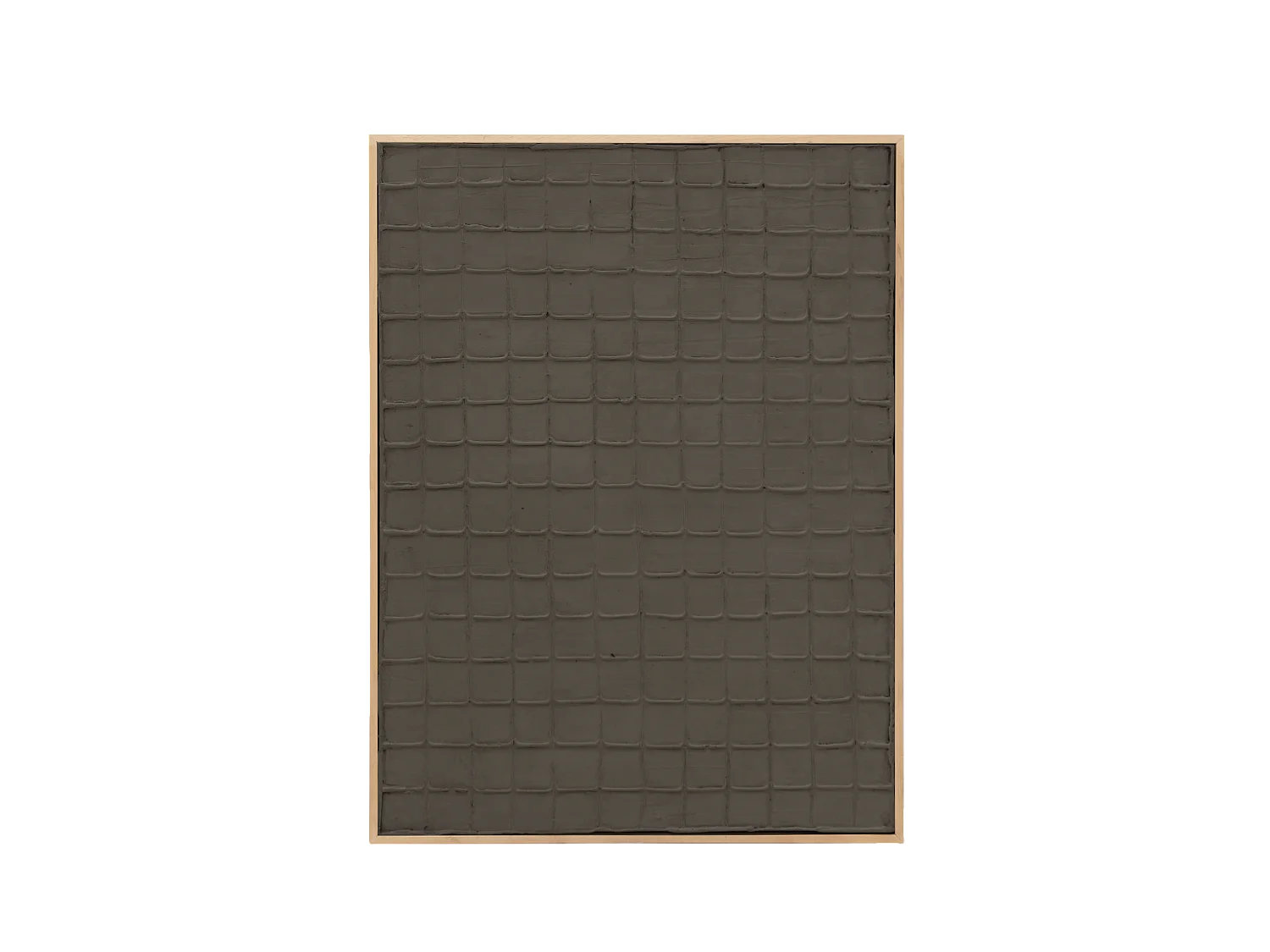 Quadro decorativo di cotone fatto a mano con cornice bianca 60x80cm - JAN - DECOWOOD