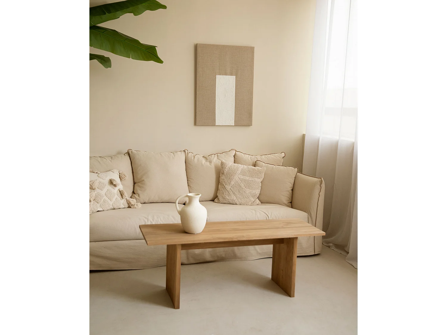 Peinture à l'huile décorative faite à la main sans cadre 100x150cm - MAYA - DECOWOOD