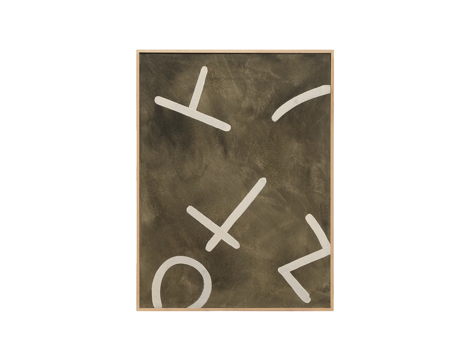 Cuadro decorativo sobre lienzo de algodón pintado artesanalmente con pintura al oleo sin marco de 100x150cm - SILVANA - DECOWOOD