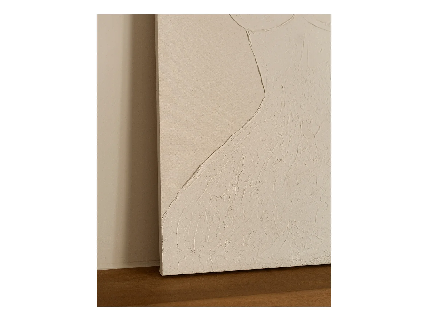 Cuadro decorativo sobre lienzo de algodón pintado artesanalmente con pintura al oleo sin marco de 60x80cm - LEO - DECOWOOD