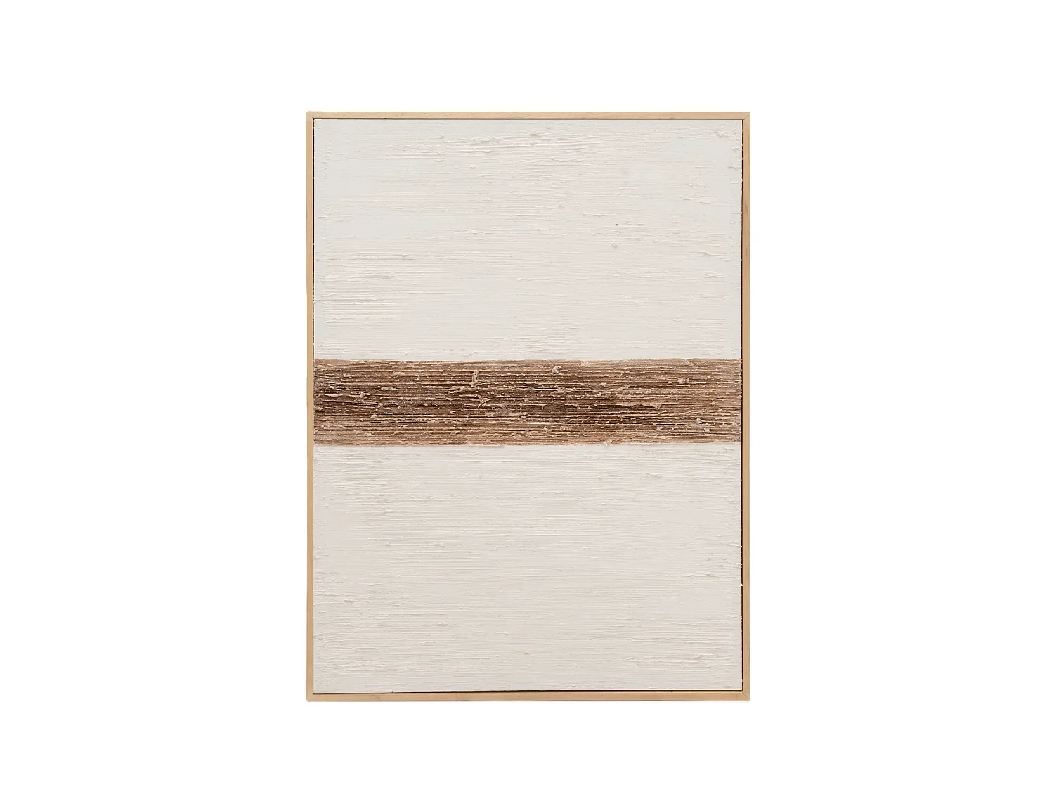 Cuadro decorativo sobre lienzo de algodón con marco de madera blanco pintado artesanalmente con pintura al oleo de 100x150cm - BRISA - DECOWOOD