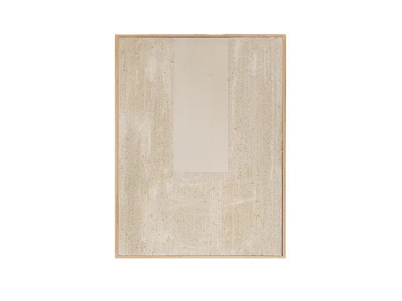 Peinture à l'huile décorative faite à la main cadre marron 80x100cm - DEVA - DECOWOOD