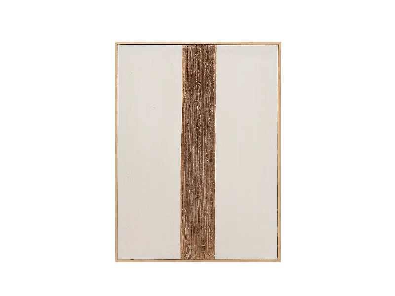 Cuadro decorativo sobre lienzo de algodón con marco de madera negro pintado artesanalmente con pintura al oleo de 60x80cm - TESA - DECOWOOD