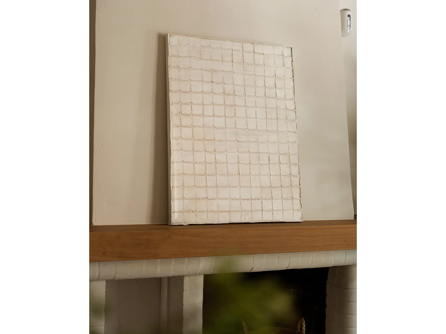 Cuadro decorativo sobre lienzo de algodón con marco de madera negro pintado artesanalmente con pintura al oleo de 80x100cm - JAN - DECOWOOD