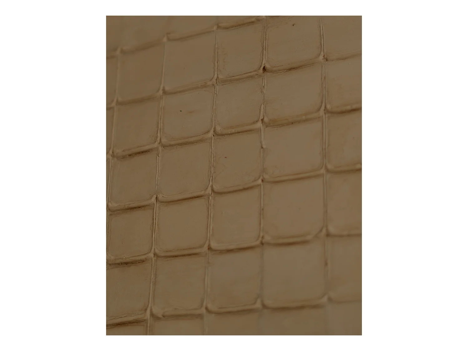 Quadro decorativo di cotone fatto a mano con cornice marrone chiaro 100x150cm - JAN - DECOWOOD