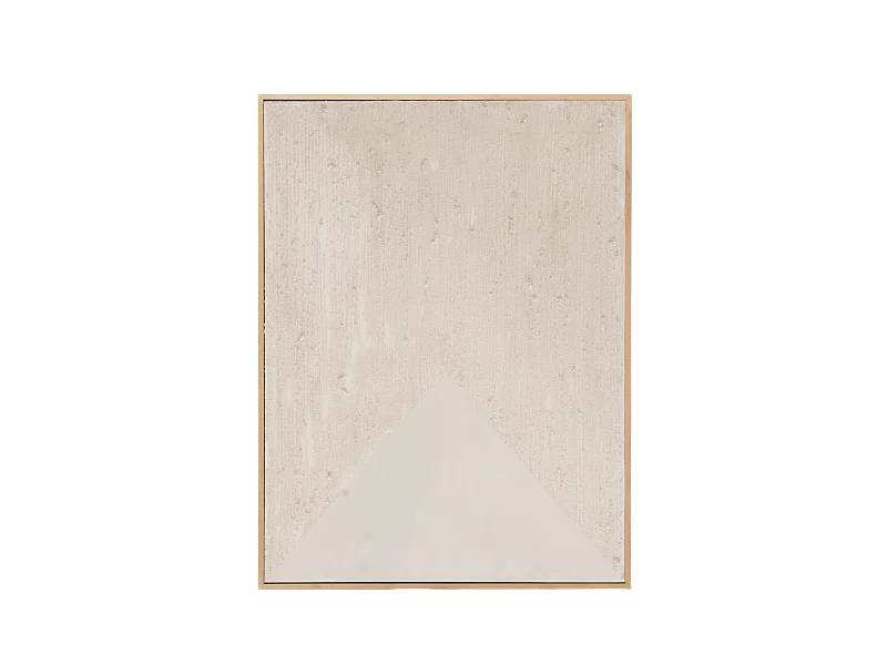 Quadro decorativo di cotone fatto a mano con cornice nera 80x100cm - ADRIANA - DECOWOOD