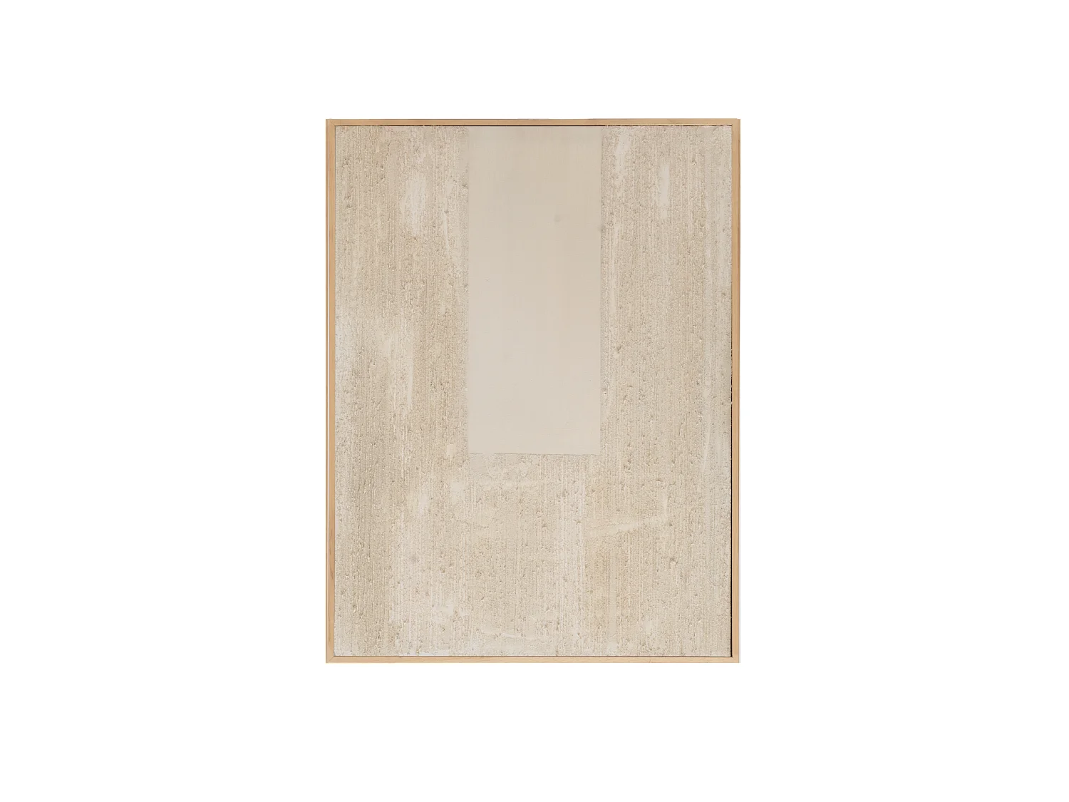 Peinture à l'huile décorative faite à la main cadre blanc 80x100cm - DEVA - DECOWOOD