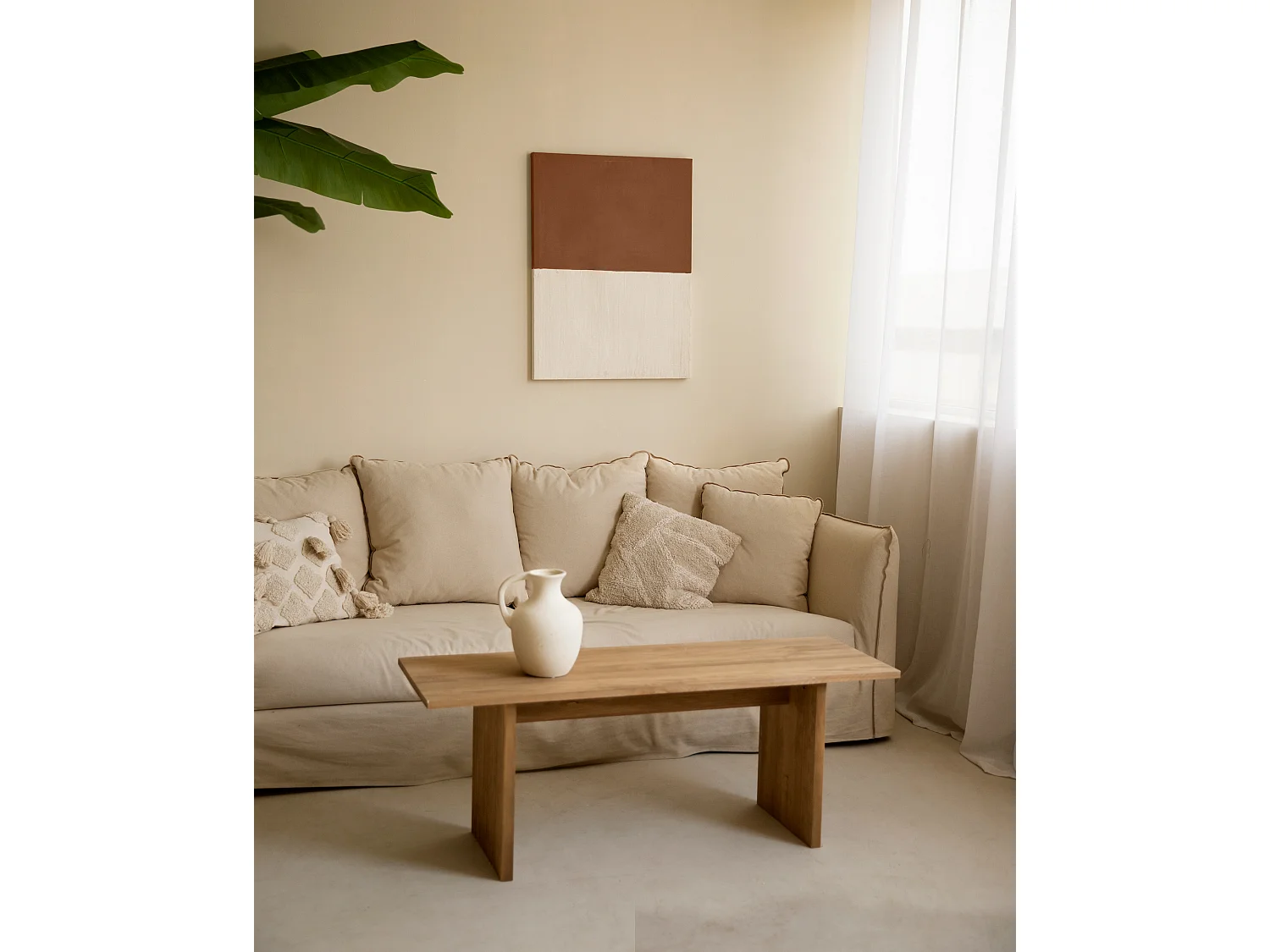 Quadro decorativo di cotone fatto a mano senza cornice 80x100cm - MARINA - DECOWOOD