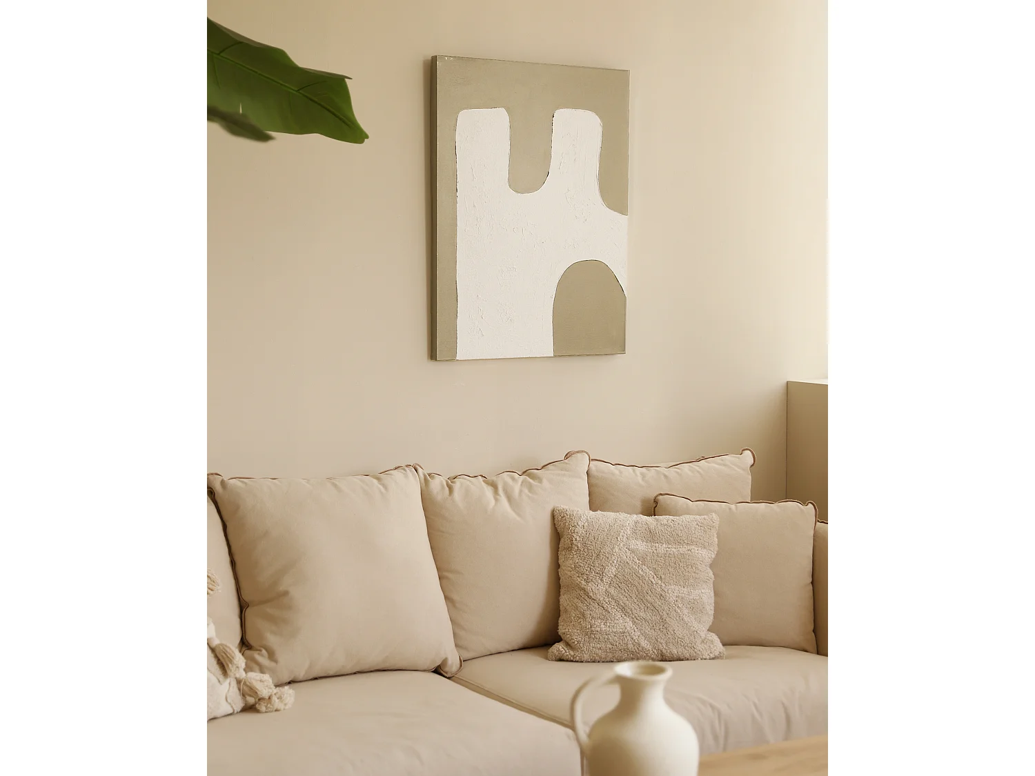 Cuadro decorativo sobre lienzo de algodón pintado artesanalmente con pintura al oleo sin marco de 60x80cm - KIKA - DECOWOOD