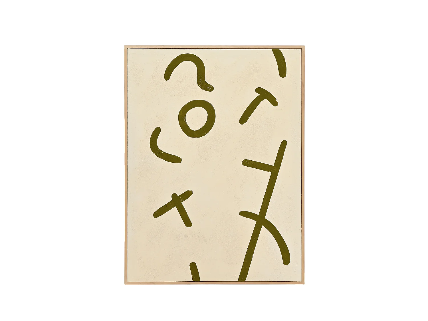 Peinture à l'huile décorative faite à la main cadre marron 100x150cm - VIRGINIA - DECOWOOD