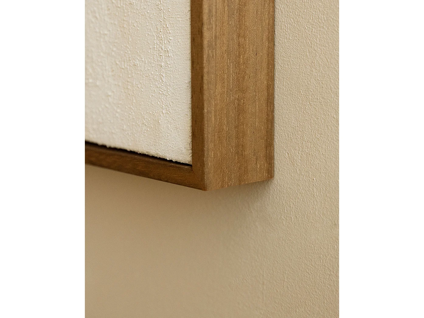 Cuadro decorativo sobre lienzo de algodón con marco de madera negro pintado artesanalmente con pintura al oleo de 100x150cm - VIRGINIA - DECOWOOD