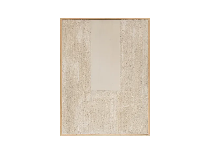 Cuadro decorativo sobre lienzo de algodón con marco de madera negro pintado artesanalmente con pintura al oleo de 80x100cm - DEVA - DECOWOOD