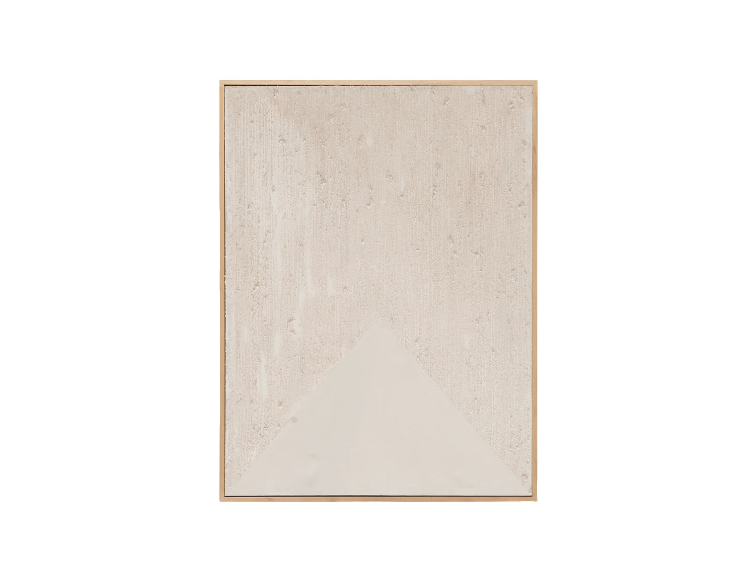 Quadro decorativo di cotone fatto a mano con cornice marrone scuro 100x150cm - ADRIANA - DECOWOOD