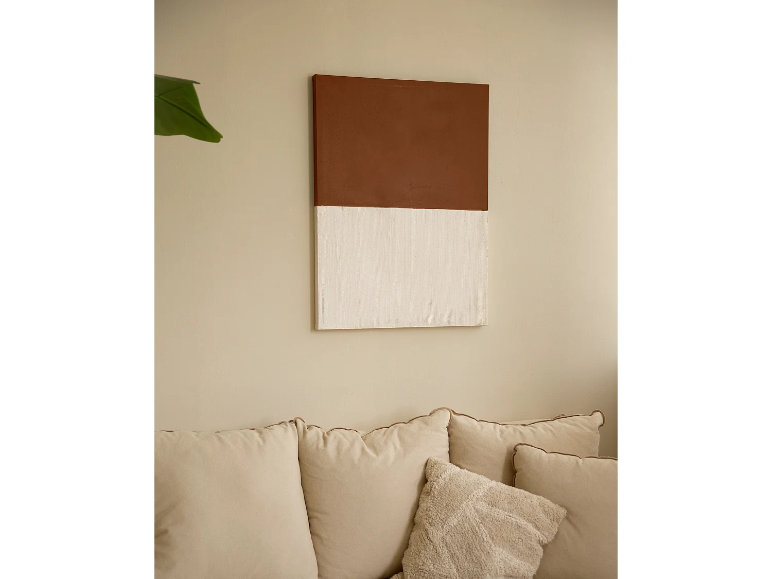 Cuadro decorativo sobre lienzo de algodón pintado artesanalmente con pintura al oleo sin marco de 60x80cm - MARINA - DECOWOOD