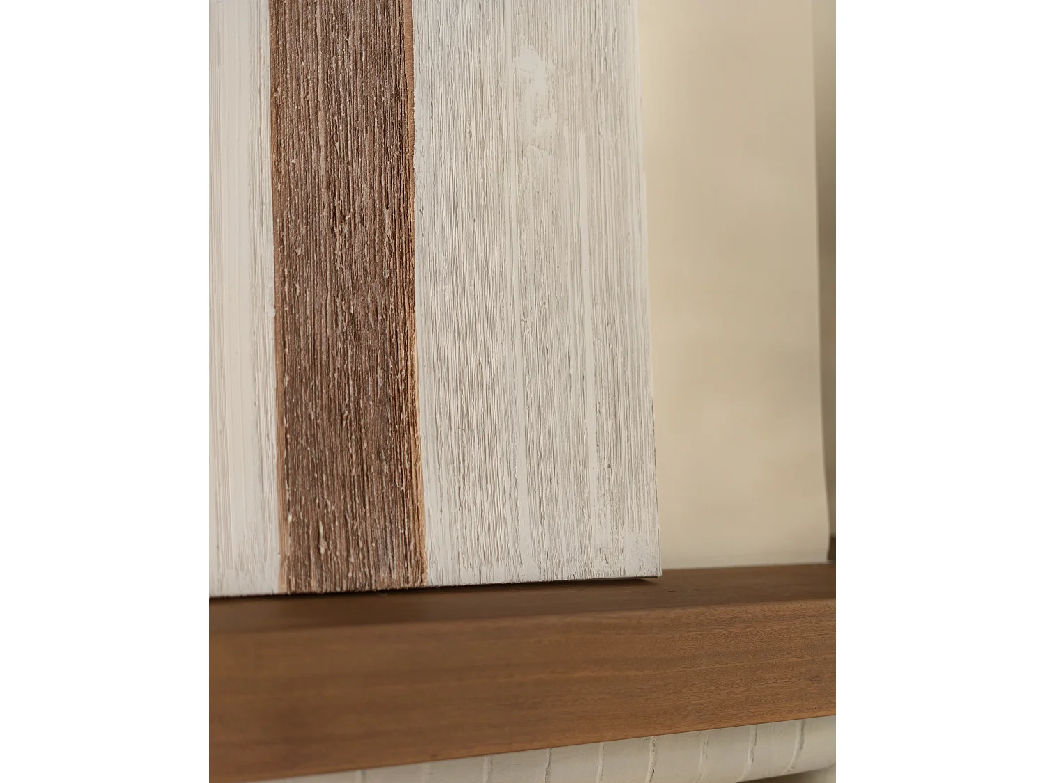 Cuadro decorativo sobre lienzo de algodón con marco de madera negro pintado artesanalmente con pintura al oleo de 100x150cm - TESA - DECOWOOD