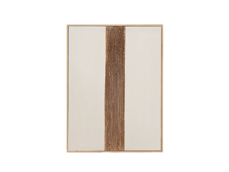 Quadro decorativo di cotone fatto a mano con cornice nera 100x150cm - TESA - DECOWOOD