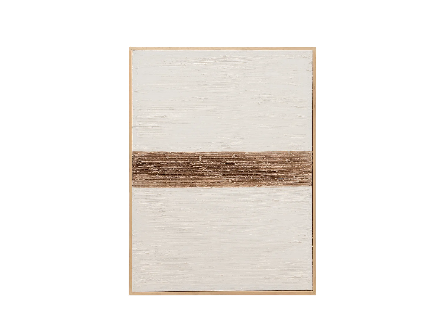 Quadro decorativo di cotone fatto a mano con cornice nera 80x100cm - BRISA - DECOWOOD