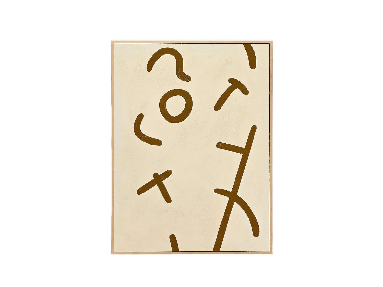 Cuadro decorativo sobre lienzo de algodón pintado artesanalmente con pintura al oleo sin marco de 80x100cm - VIRGINIA - DECOWOOD