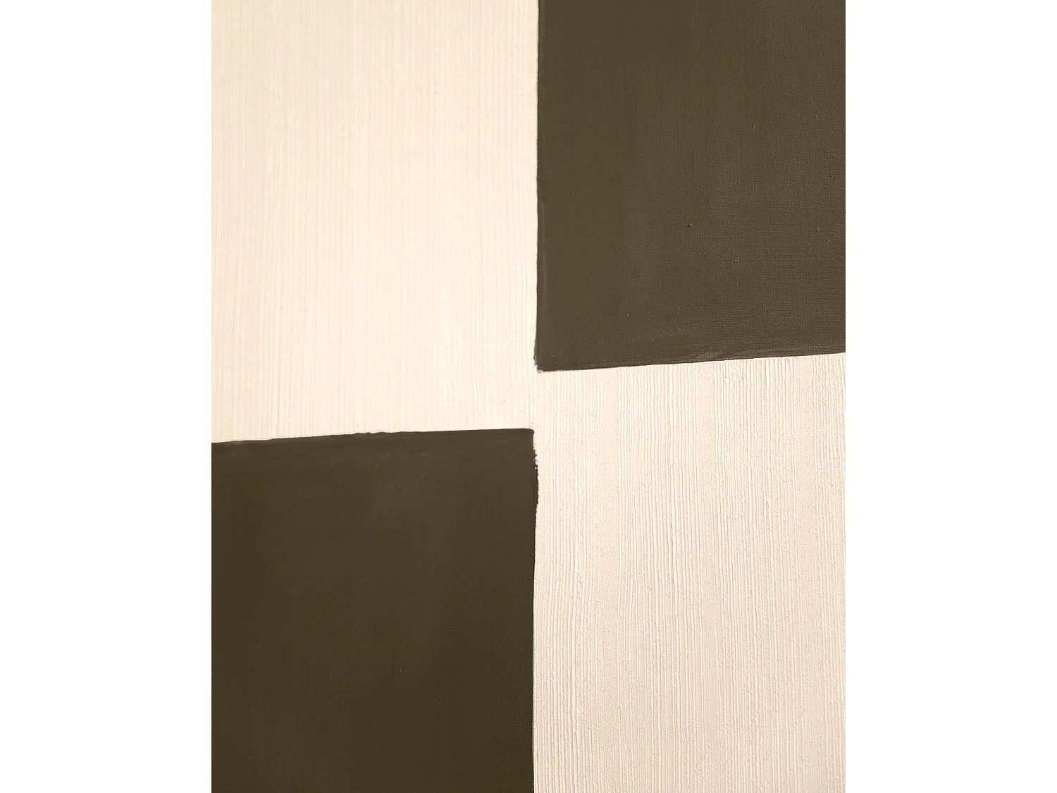 Quadro decorativo di cotone fatto a mano con cornice nera 100x150cm - PRISMA - DECOWOOD