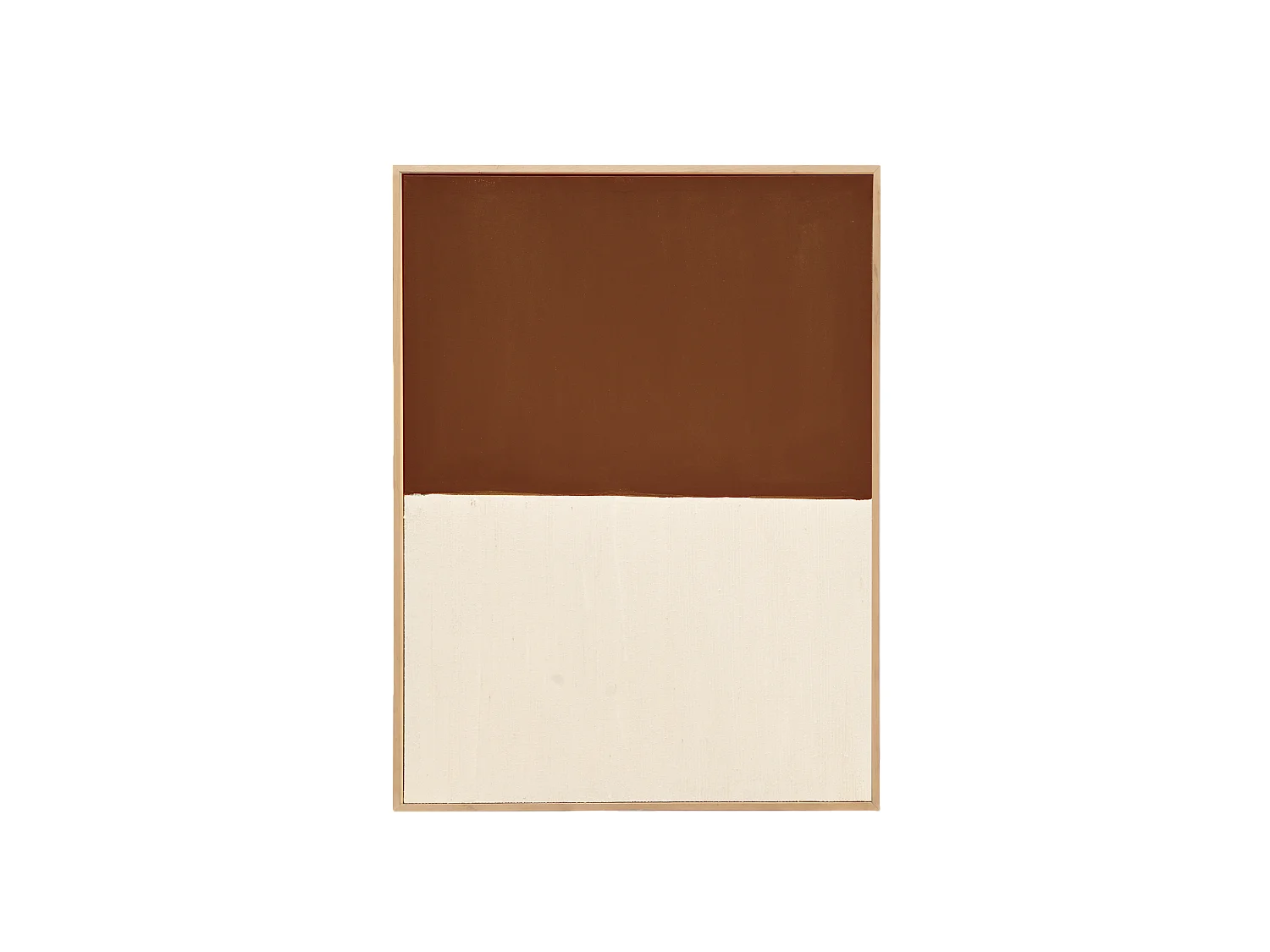 Cuadro decorativo sobre lienzo de algodón con marco de madera blanco pintado artesanalmente con pintura al oleo de 80x100cm - MARINA - DECOWOOD