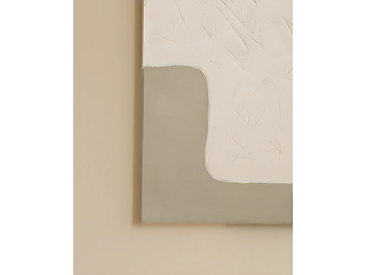 Peinture à l'huile décorative faite à la main cadre marron 100x150cm - VARO - DECOWOOD