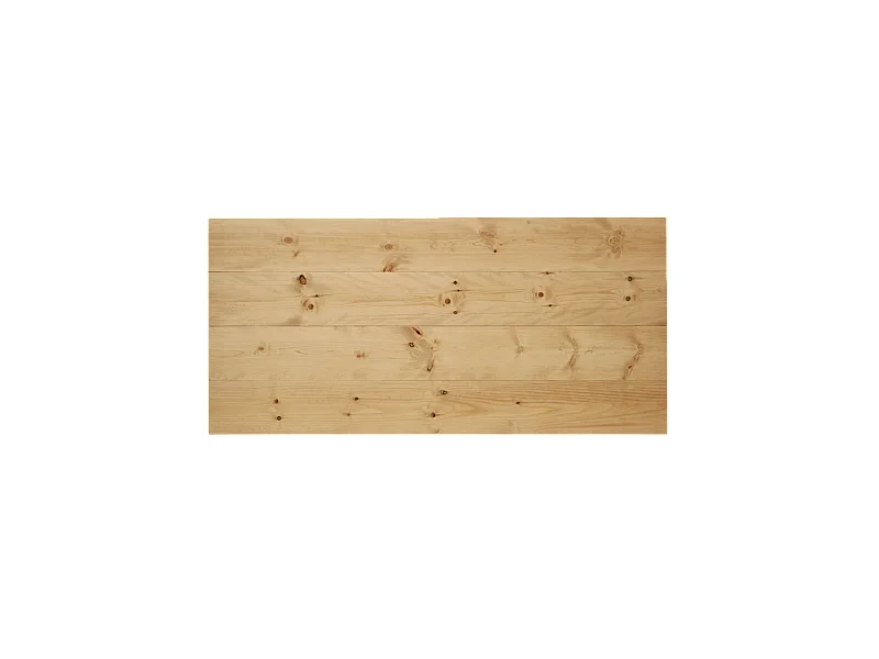Tête de lit en bois de pin marron 140x80cm - FLANDES - DECOWOOD