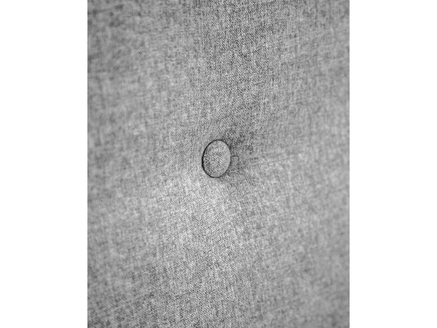 Cabecero de cama tapizado de poliester con botones en color gris de 150x80cm - ROC - DECOWOOD