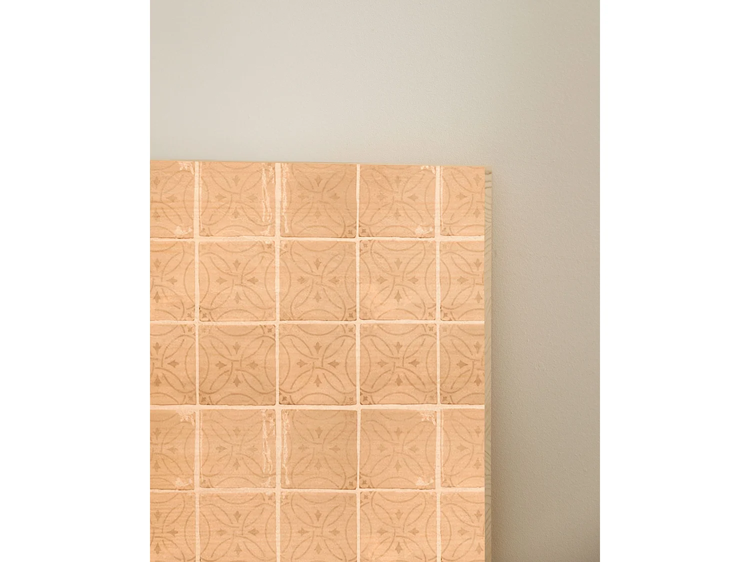 Cabecero de cama de madera natural estampado de 200x80cm - AMELIE - DECOWOOD